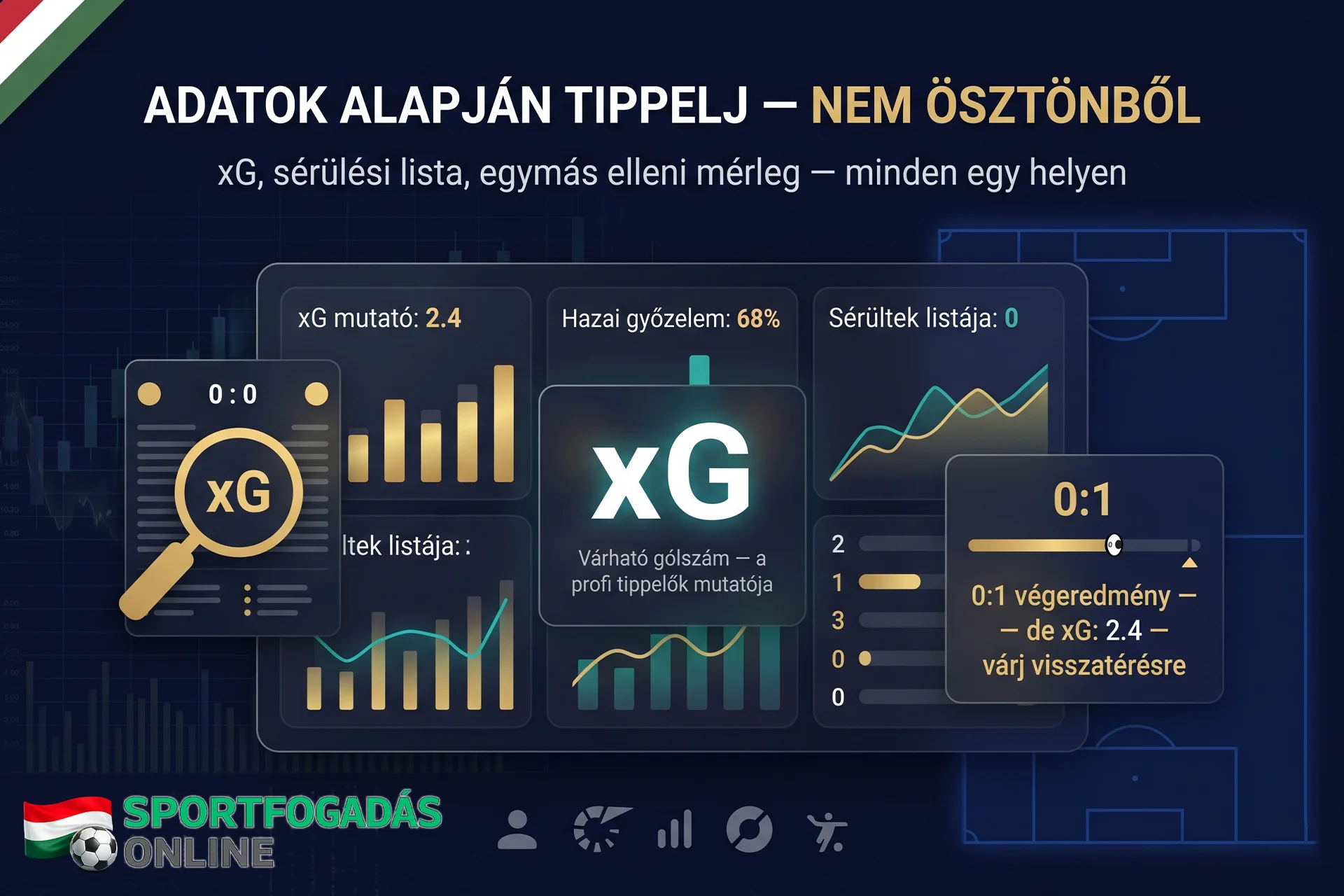 Adatok alapján tippelj, nem ösztönből - xG mutató és statisztikák elemzése