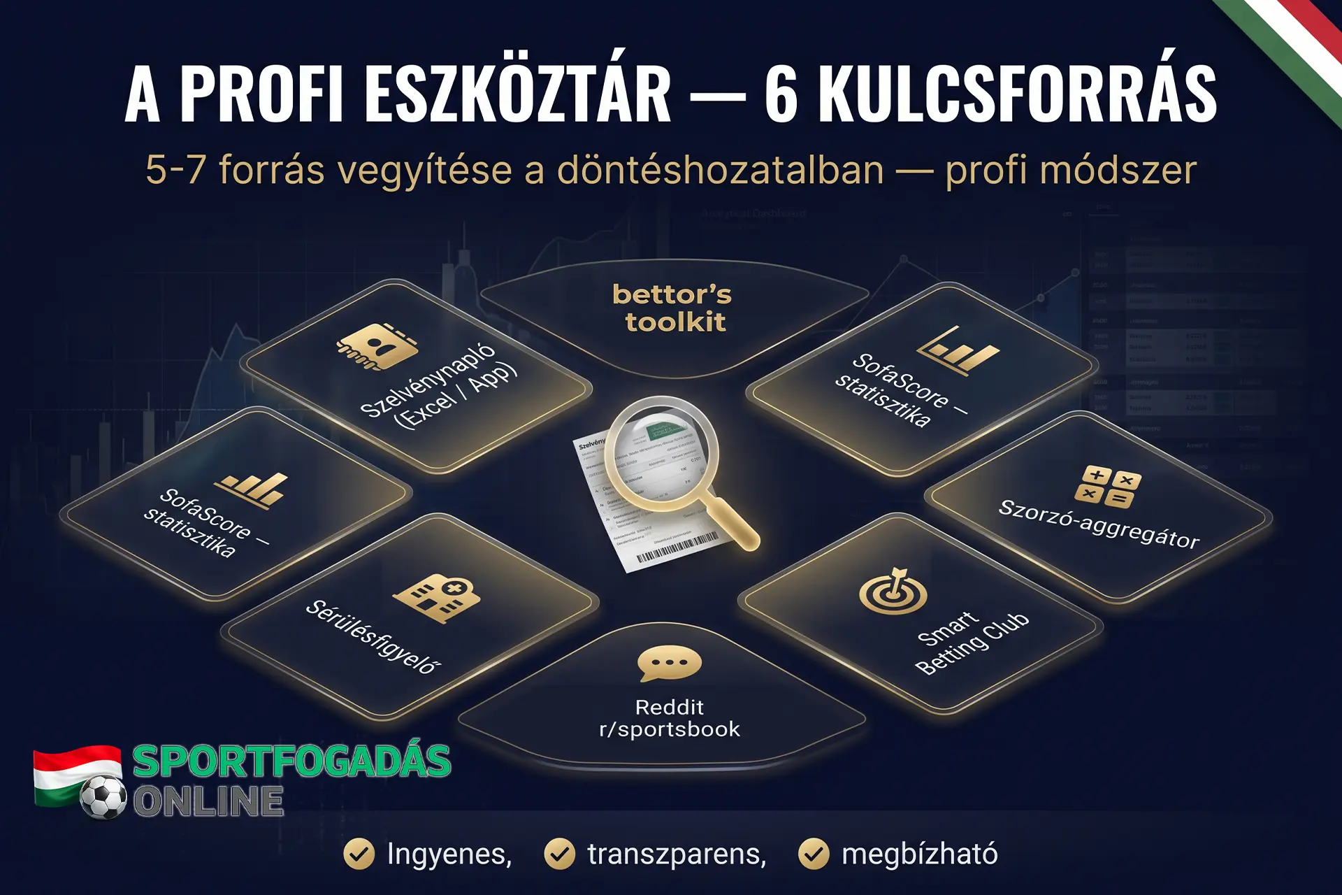 A profi eszköztár – 6 kulcsforrás a tudatos sportfogadáshoz