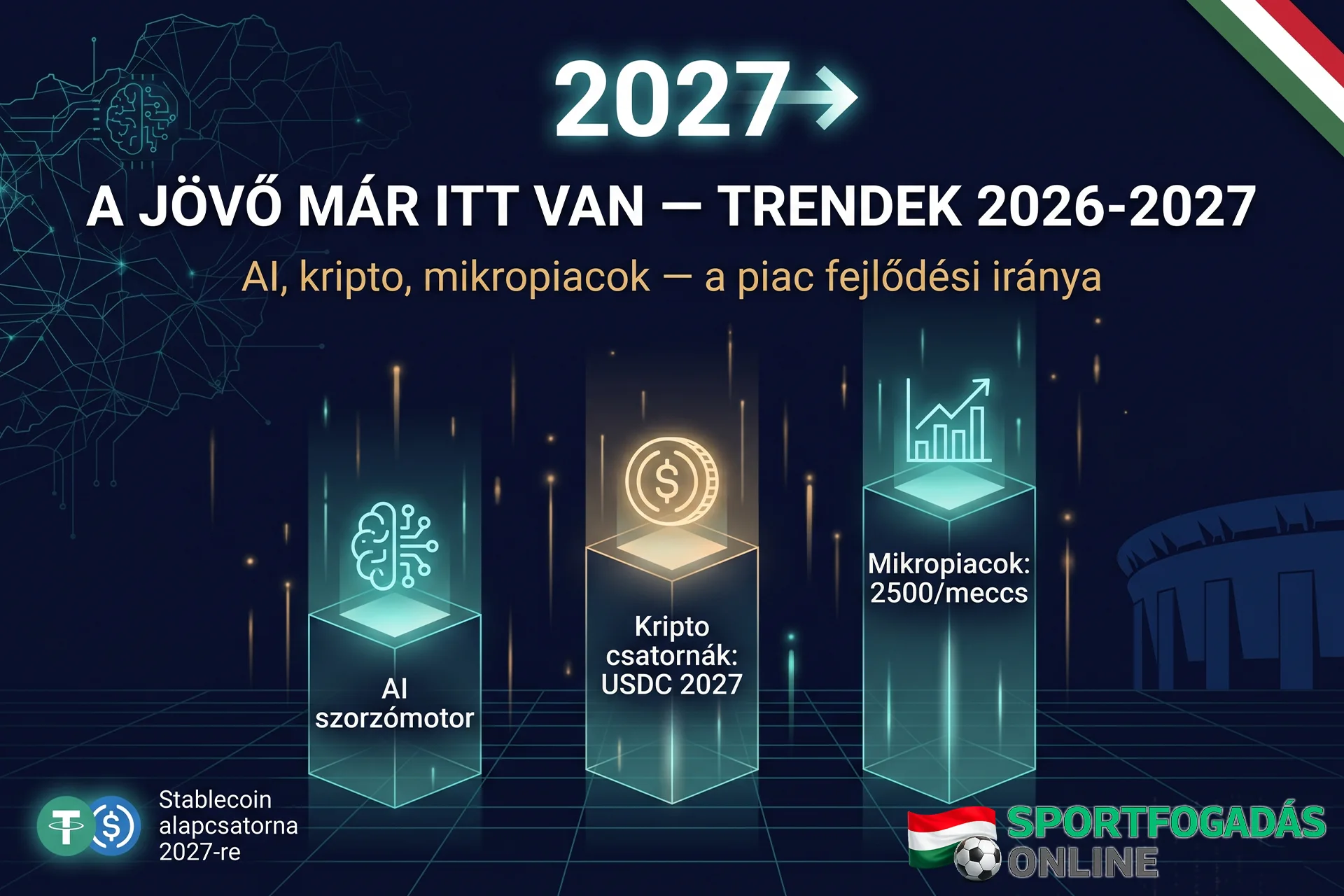 A jövő már itt van – AI, kripto és sportfogadási trendek 2026-2027-ben