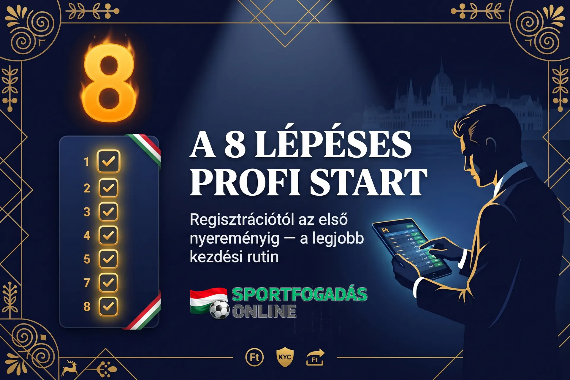 A 8 lépéses profi start - a legjobb kezdési rutin a sportfogadásban
